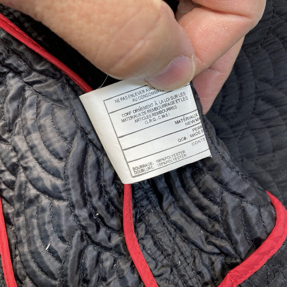 Effeti Moda Quilted Jacket Size Small Black - Picture 6 of 7